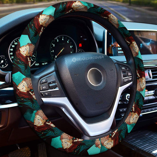 Itadori Yuuji Steering Wheel Covers Collection - Gearcarcover - 1