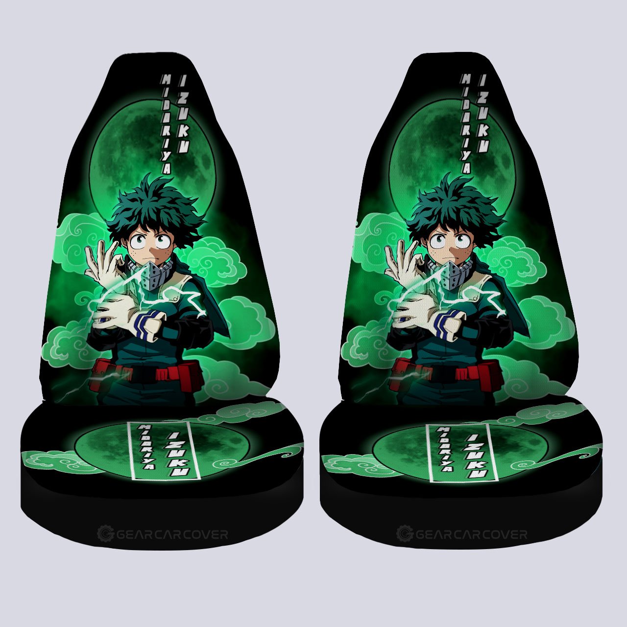 Izuku Midoriya Car Seat Covers Custom Car Interior Accessories - Gearcarcover - 4