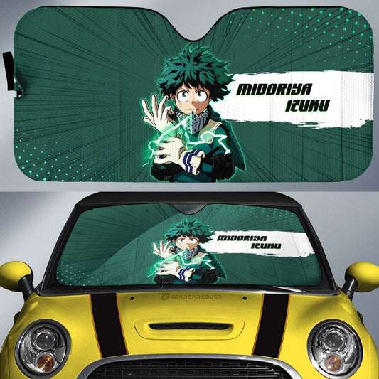 Izuku Midoriya Car Sunshade Custom For Fans - Gearcarcover - 1