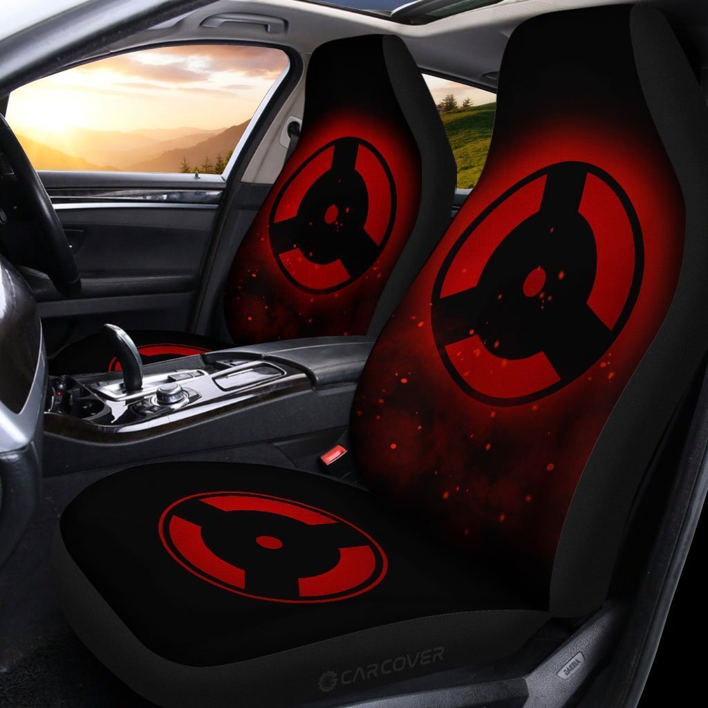 Izuna Mangekyou Car Seat Covers Custom Sharingan Anime Car Accessories - Gearcarcover - 2