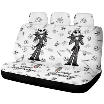 Jack Skellington Car Back Seat Cover Custom Cartoon Car Accessories - Gearcarcover - 1