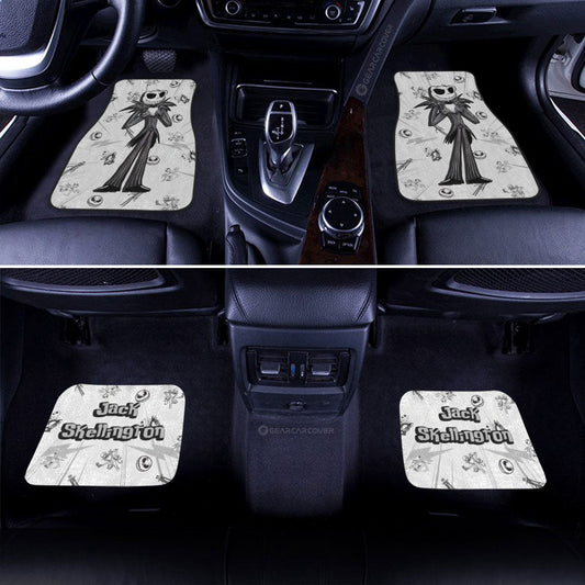 Jack Skellington Car Floor Mats Custom Cartoon Car Accessories - Gearcarcover - 2