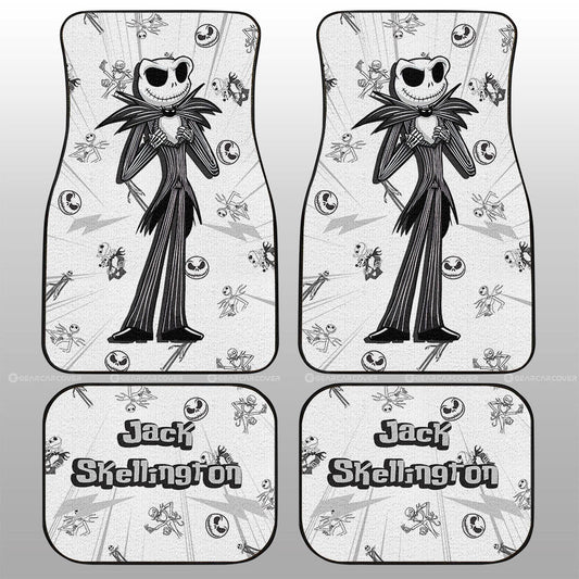Jack Skellington Car Floor Mats Custom Cartoon Car Accessories - Gearcarcover - 1