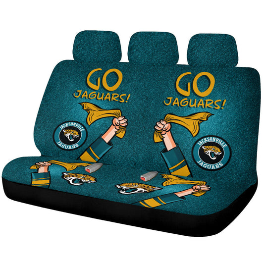 Jacksonville Jaguars Car Back Seat Covers Custom Car Accessories - Gearcarcover - 1