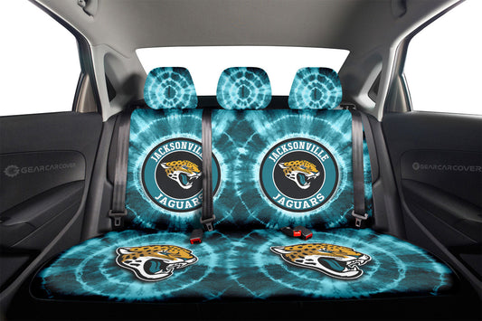 Jacksonville Jaguars Car Back Seat Covers Custom Tie Dye Car Accessories - Gearcarcover - 2