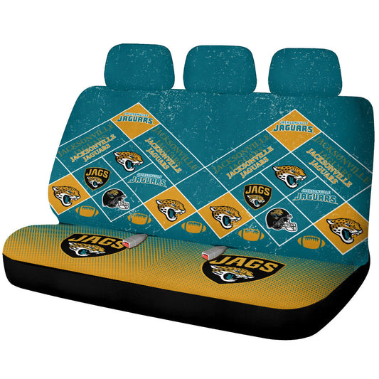 Jacksonville Jaguars Car Back Seat Covers Sporty Team Collection - Gearcarcover - 1