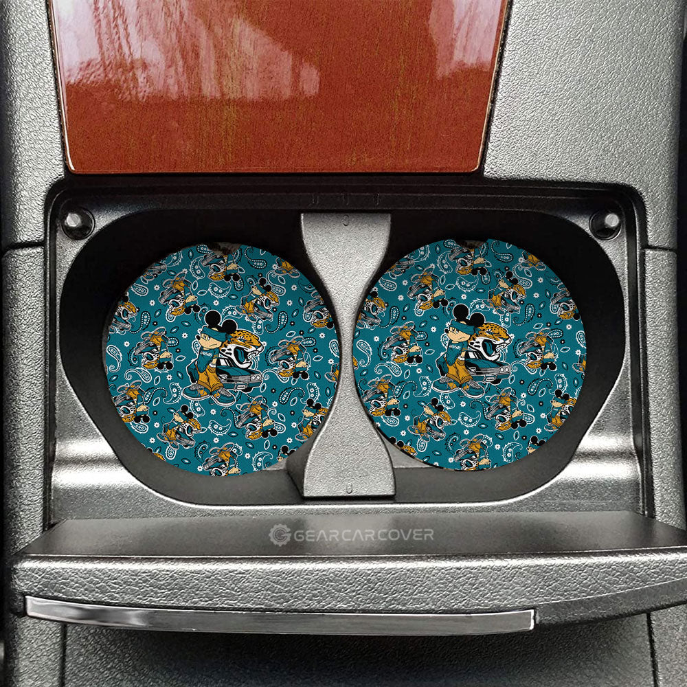 Jacksonville Jaguars Car Coaster Set Cartoon Theme Collection - Gearcarcover - 1