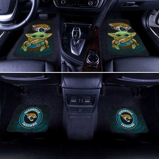Jacksonville Jaguars Car Floor Mats Baby Yoda Car Accessories For Fan - Gearcarcover - 2