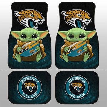 Jacksonville Jaguars Car Floor Mats Baby Yoda Car Accessories For Fan - Gearcarcover - 1