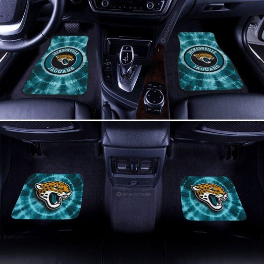 Jacksonville Jaguars Car Floor Mats Custom Tie Dye Car Accessories - Gearcarcover - 2
