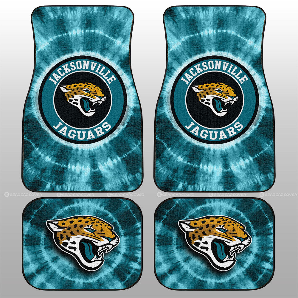 Jacksonville Jaguars Car Floor Mats Custom Tie Dye Car Accessories - Gearcarcover - 1