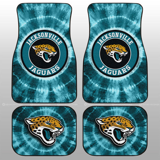Jacksonville Jaguars Car Floor Mats Custom Tie Dye Car Accessories - Gearcarcover - 1