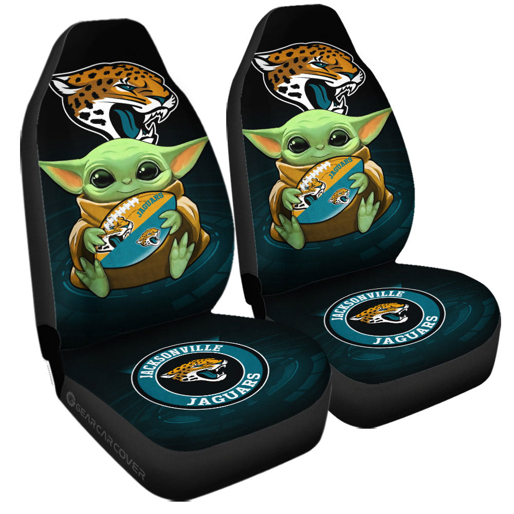 Jacksonville Jaguars Car Seat Covers Baby Yoda Car Accessories For Fan - Gearcarcover - 3