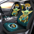 Jacksonville Jaguars Car Seat Covers Baby Yoda Car Accessories For Fan - Gearcarcover - 1