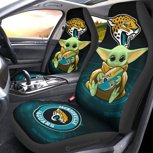 Jacksonville Jaguars Car Seat Covers Baby Yoda Car Accessories For Fan - Gearcarcover - 1