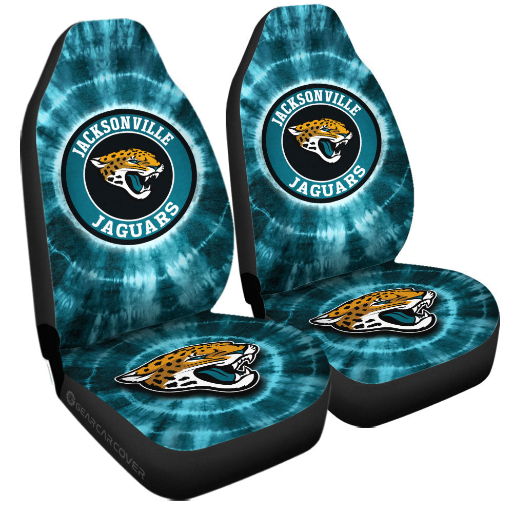 Jacksonville Jaguars Car Seat Covers Custom Tie Dye Car Accessories - Gearcarcover - 3