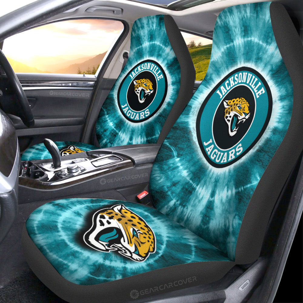 Jacksonville Jaguars Car Seat Covers Custom Tie Dye Car Accessories - Gearcarcover - 1