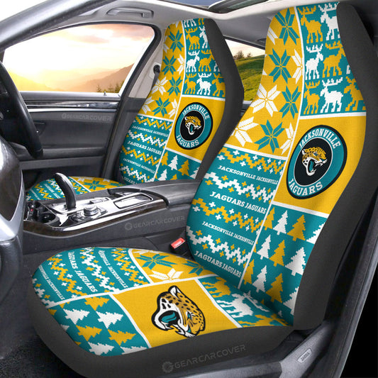Jacksonville Jaguars Car Seat Covers Custom Ugly Style Car Accessories - Gearcarcover - 1