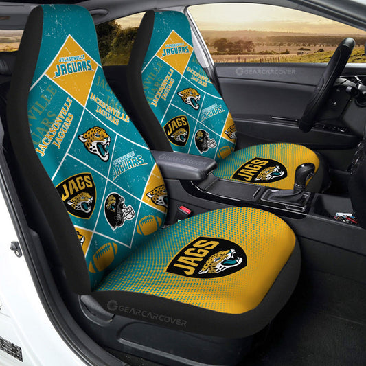 Jacksonville Jaguars Car Seat Covers Sporty Team Collection - Gearcarcover - 2