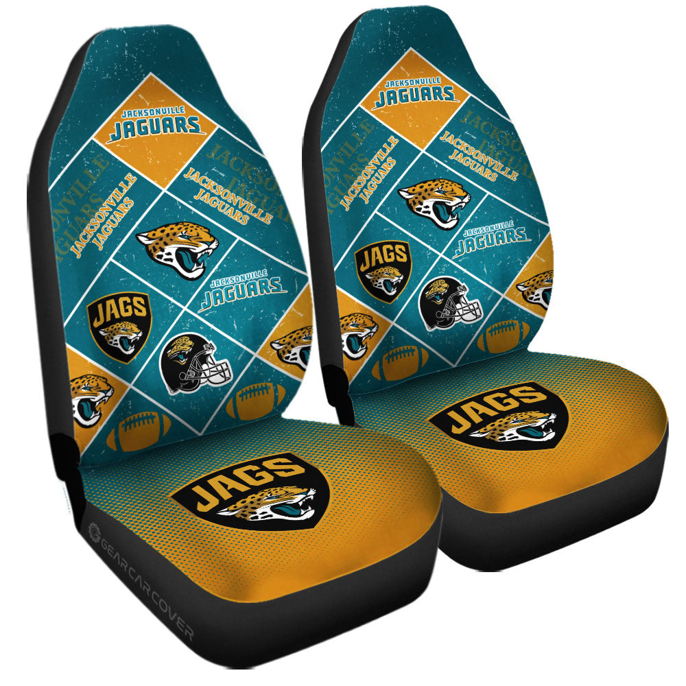 Jacksonville Jaguars Car Seat Covers Sporty Team Collection - Gearcarcover - 3