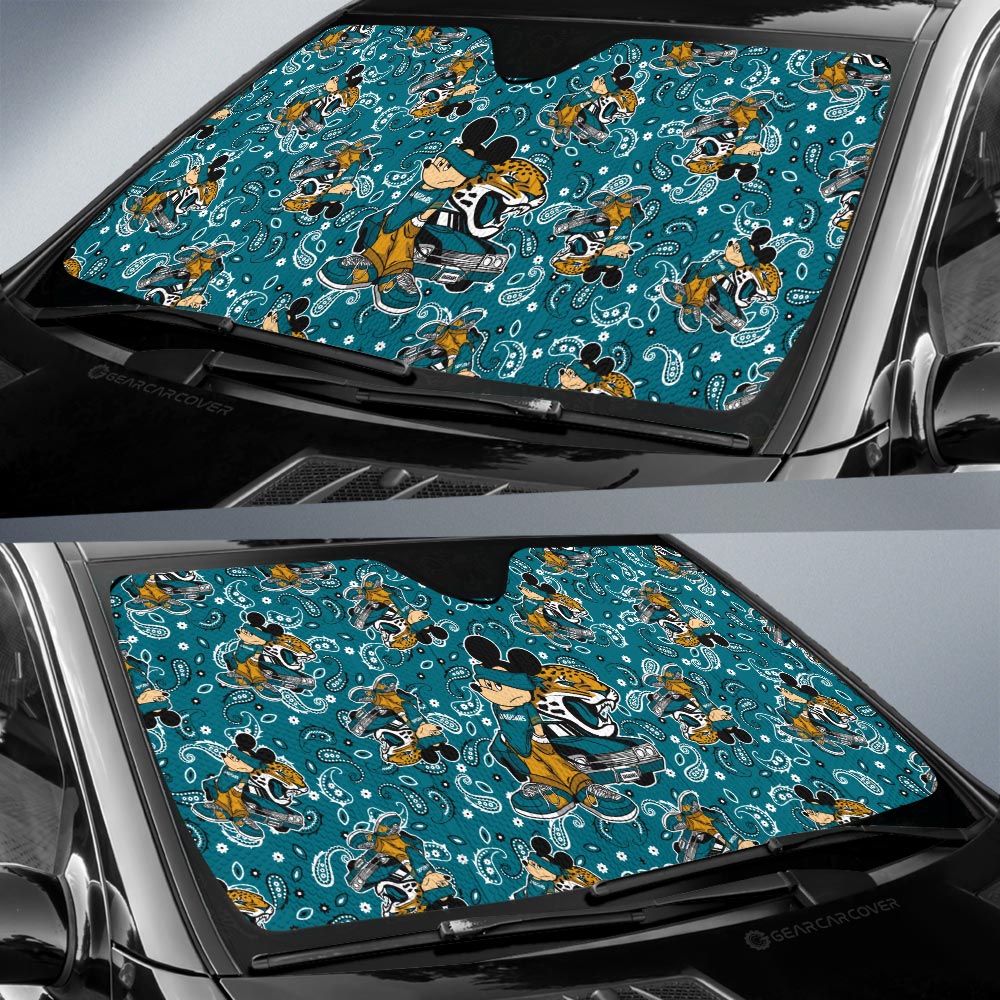 Jacksonville Jaguars Car Sunshade Cartoon Theme Collection - Gearcarcover - 2