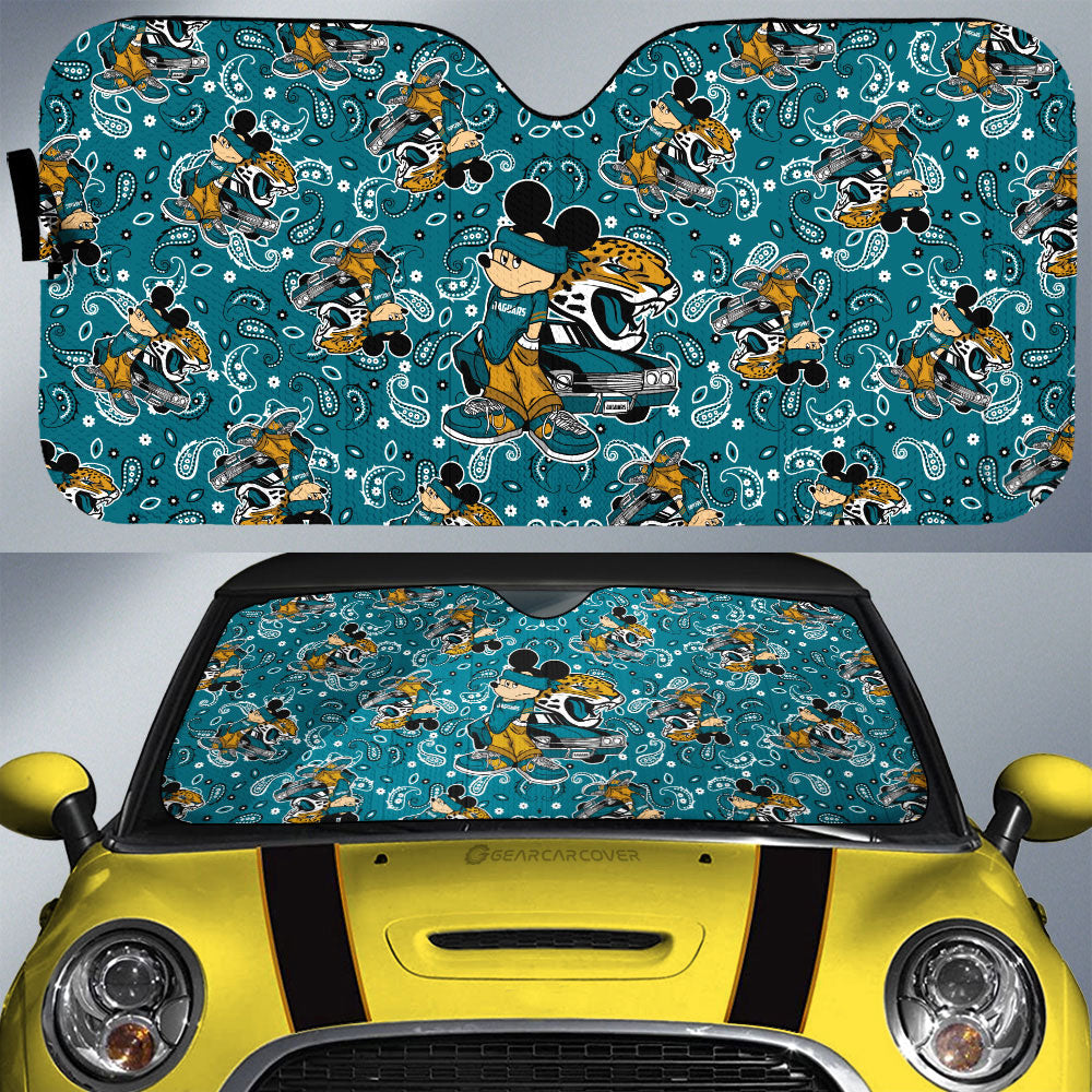 Jacksonville Jaguars Car Sunshade Cartoon Theme Collection - Gearcarcover - 1