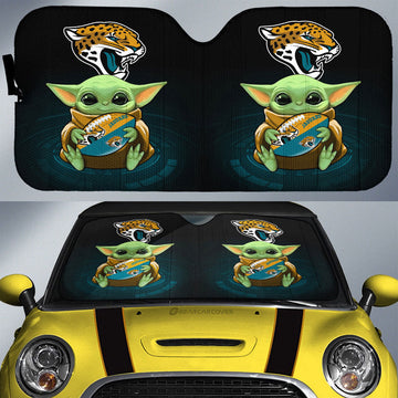 Jacksonville Jaguars Car Sunshade Custom Car Accessories For Fan - Gearcarcover - 1