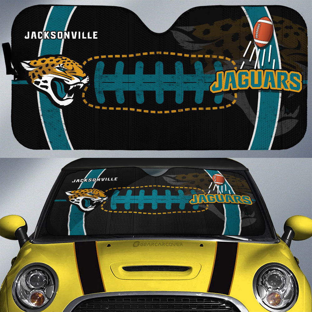 Jacksonville Jaguars Car Sunshade Custom Car Accessories - Gearcarcover - 1