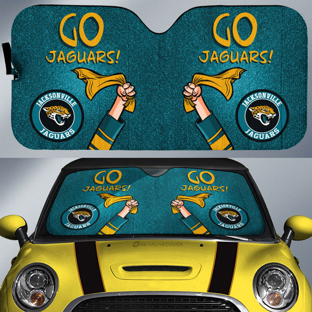 Jacksonville Jaguars Car Sunshade Custom Car Accessories - Gearcarcover - 1