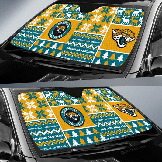Jacksonville Jaguars Car Sunshade Custom Ugly Style Car Accessories - Gearcarcover - 2