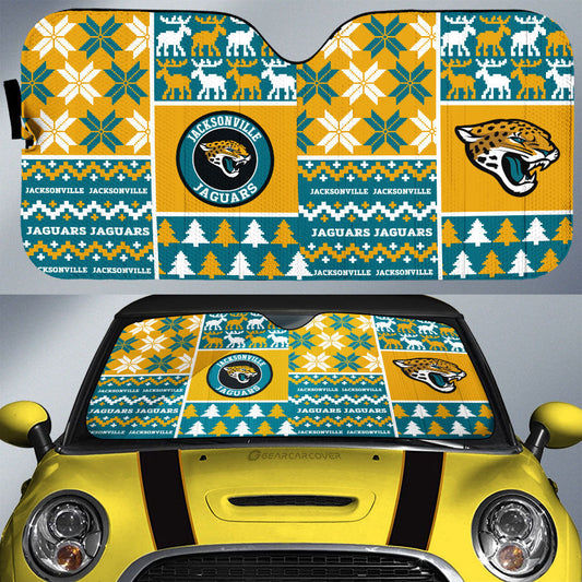 Jacksonville Jaguars Car Sunshade Custom Ugly Style Car Accessories - Gearcarcover - 1