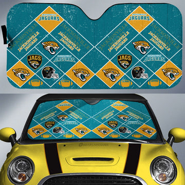 Jacksonville Jaguars Car Sunshade Sporty Team Collection - Gearcarcover - 1