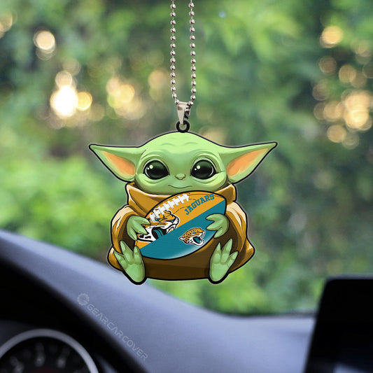 Jacksonville Jaguars Ornament Baby Yoda Car Accessories - Gearcarcover - 2