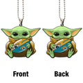 Jacksonville Jaguars Ornament Baby Yoda Car Accessories - Gearcarcover - 4
