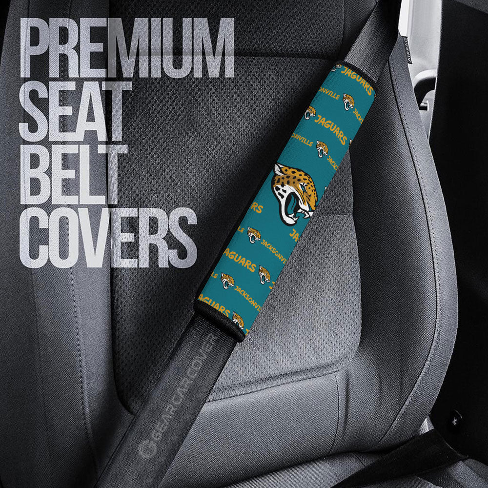 Jacksonville Jaguars Seat Belt Covers Sporty Team Collection - Gearcarcover - 3