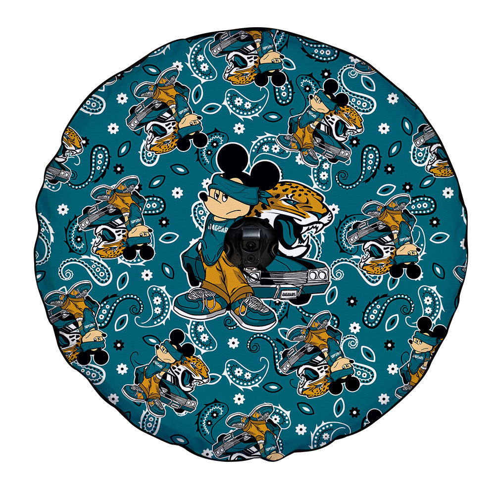Jacksonville Jaguars Spare Tire Covers Camera Hole Cartoon Theme Collection - Gearcarcover - 4