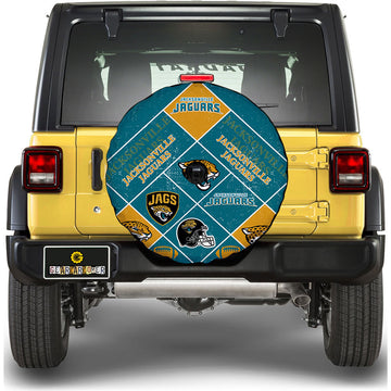 Jacksonville Jaguars Spare Tire Covers Camera Hole Sporty Team Collection - Gearcarcover - 1
