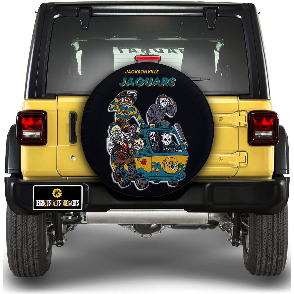 Jacksonville Jaguars Spare Tire Covers Horror Characters Car Accessories - Gearcarcover - 1