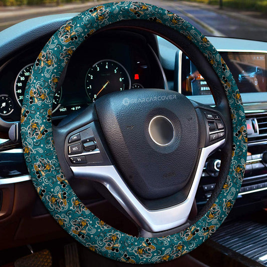 Jacksonville Jaguars Steering Wheel Cover Cartoon Theme Collection - Gearcarcover - 1