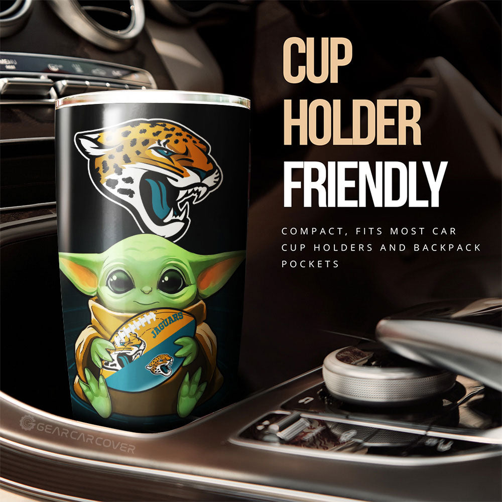 Jacksonville Jaguars Tumbler Cup Custom Car Accessories For Fan - Gearcarcover - 3