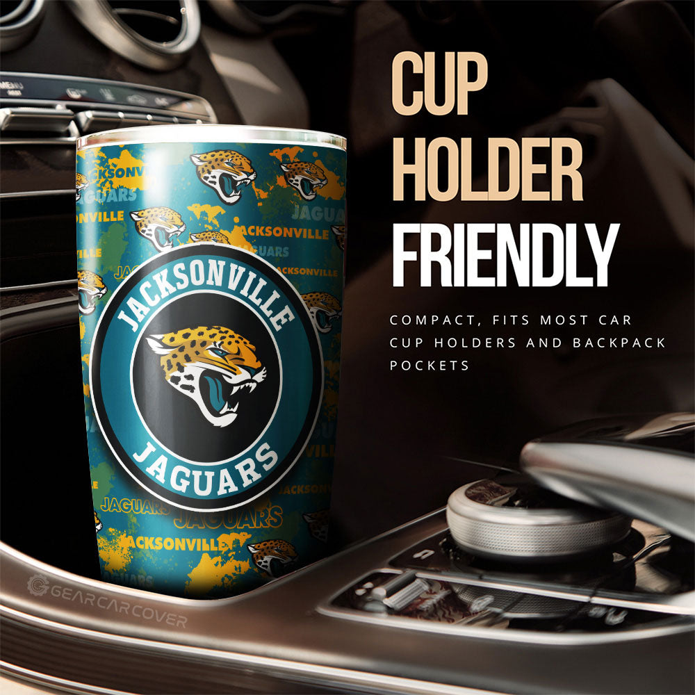 Jacksonville Jaguars Tumbler Cup Custom Car Accessories - Gearcarcover - 3