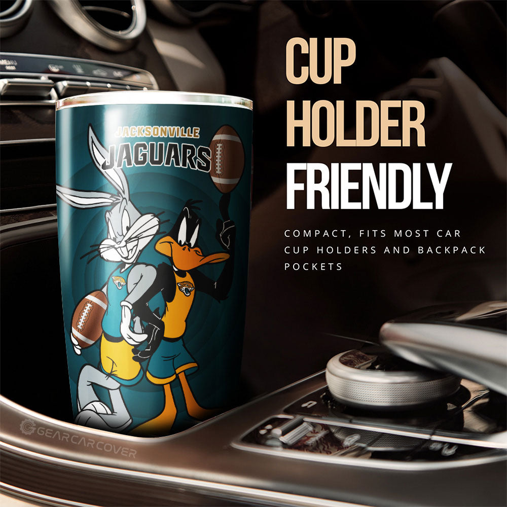 Jacksonville Jaguars Tumbler Cup Custom Car Accessories - Gearcarcover - 3