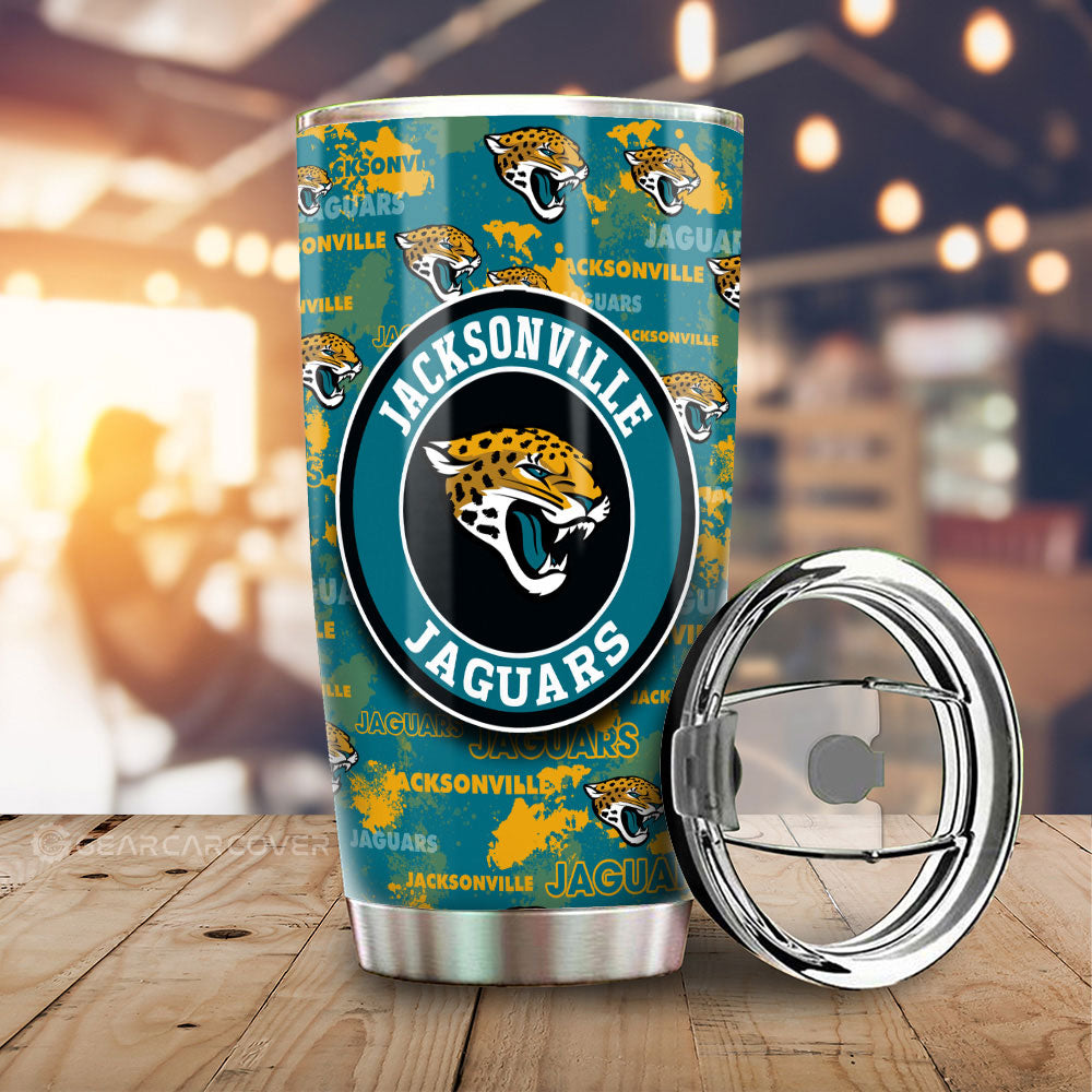 Jacksonville Jaguars Tumbler Cup Custom Car Accessories - Gearcarcover - 1