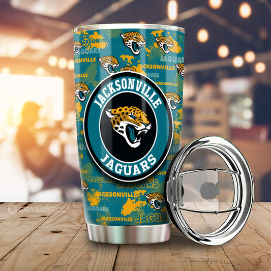 Jacksonville Jaguars Tumbler Cup Custom Car Accessories - Gearcarcover - 1