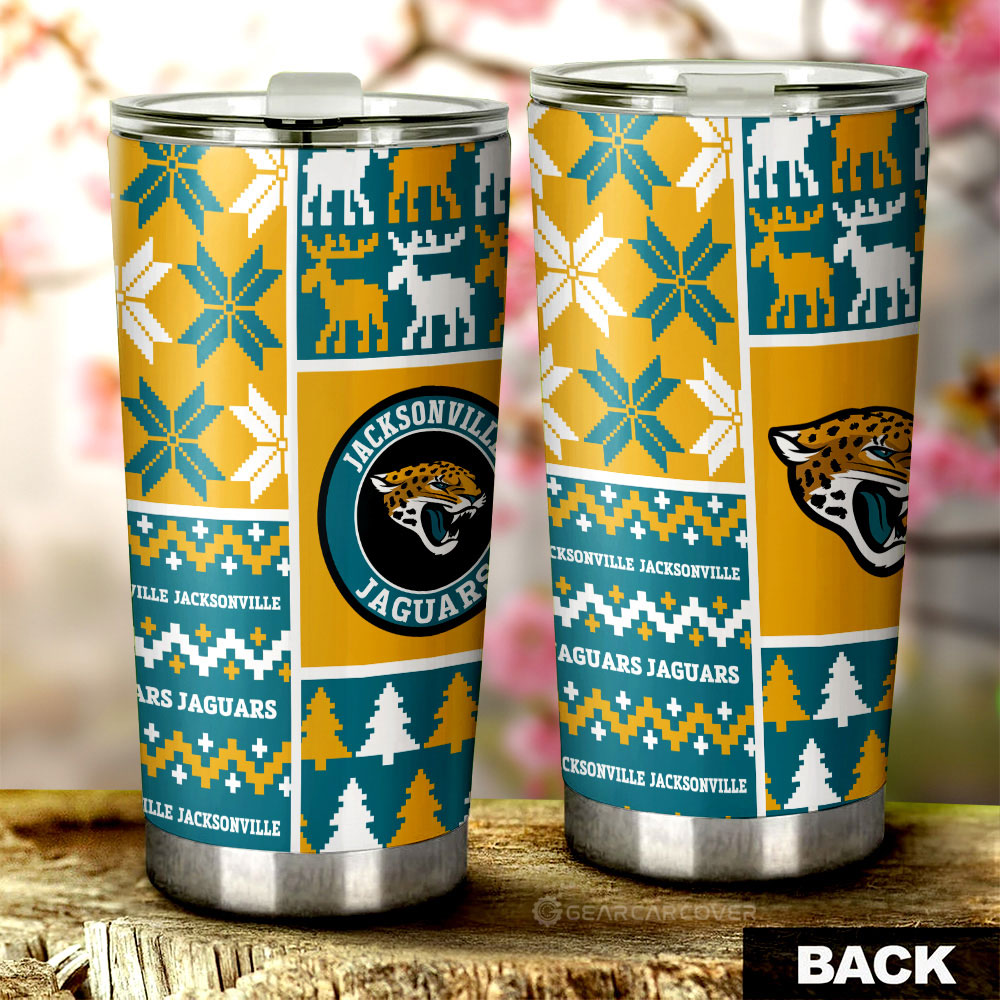 Jacksonville Jaguars Tumbler Cup Custom Ugly Style Car Accessories - Gearcarcover - 2