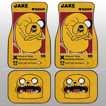 Jake Car Floor Mats Custom Adventure Time Car Accessories - Gearcarcover - 1