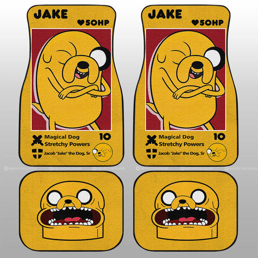 Jake Car Floor Mats Custom Adventure Time Car Accessories - Gearcarcover - 1