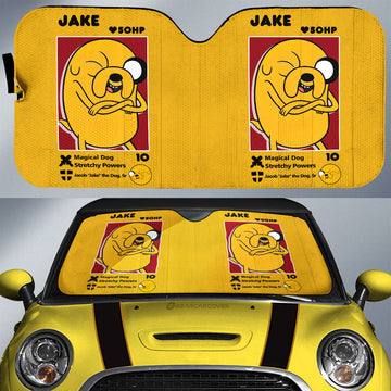 Jake Car Sunshade Custom Adventure Time Car Accessories - Gearcarcover - 1