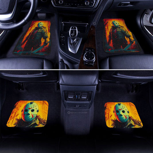 Jason Voorhees Car Floor Mats Custom Horror Car Accessories - Gearcarcover - 2