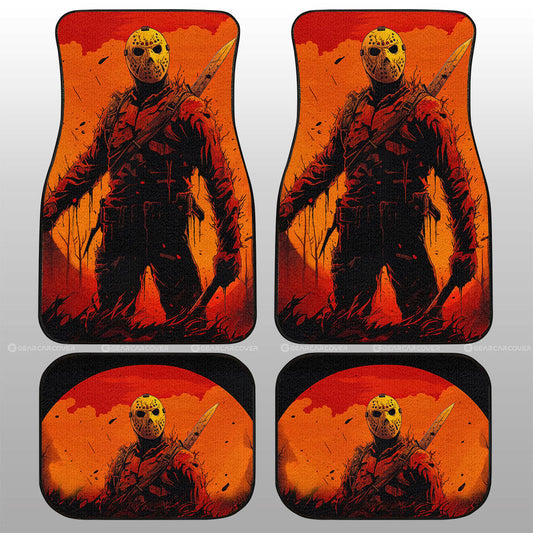 Jason Voorhees Car Floor Mats Custom Horror Car Accessories - Gearcarcover - 1